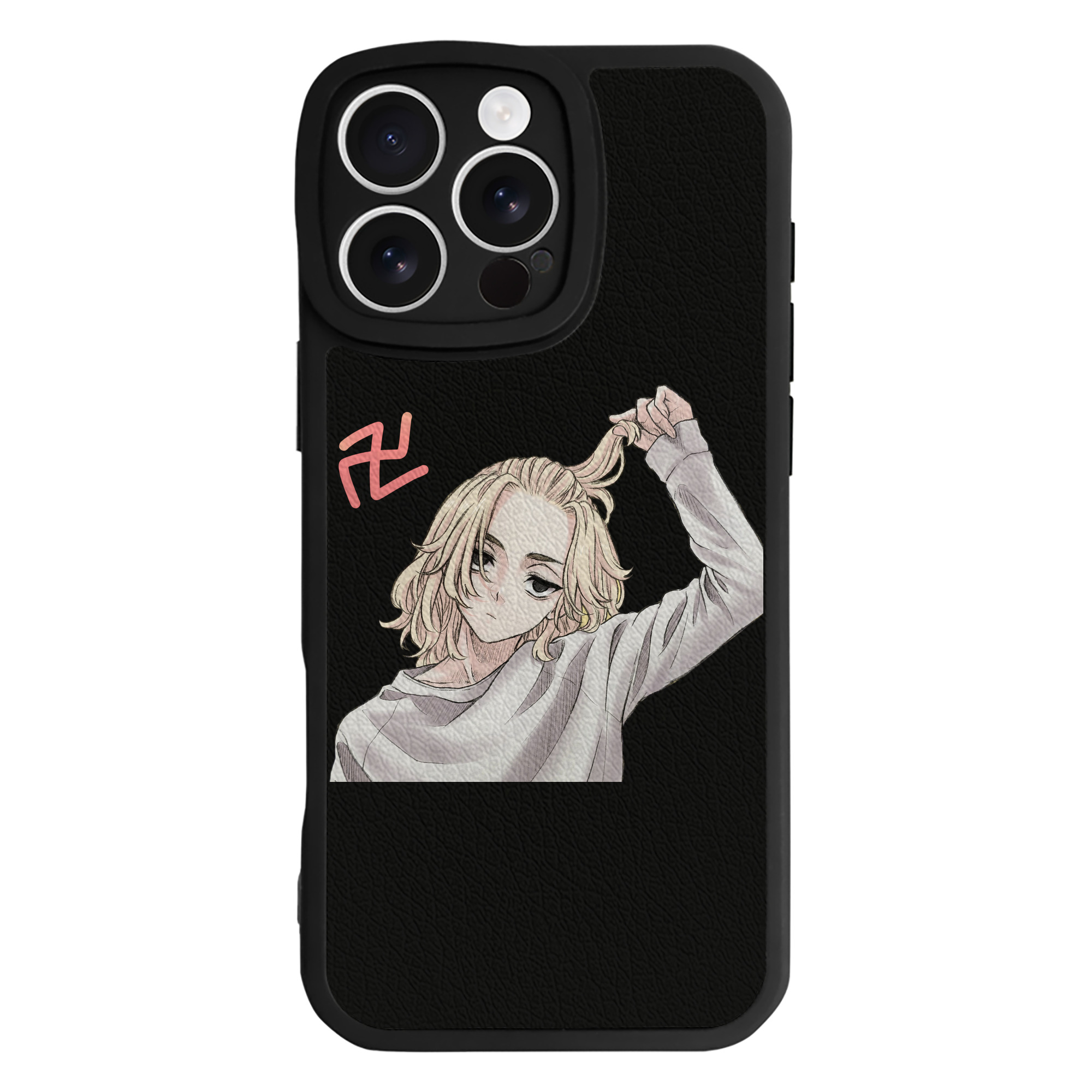 （画像用） 東京リベンジャーズ Tokyo Revengers 【iPhone 16シリーズ対応】シリコンスマホケース（レザー調） 材質：シリコン